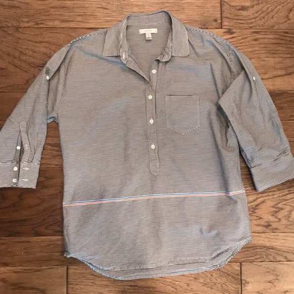 J. Crew women’s pin stripe blouse - Picture 5 of 6